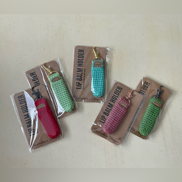 Hand Crocheted Lip Balm Holder - Your Choice of One💄 - Picture 2 of 8